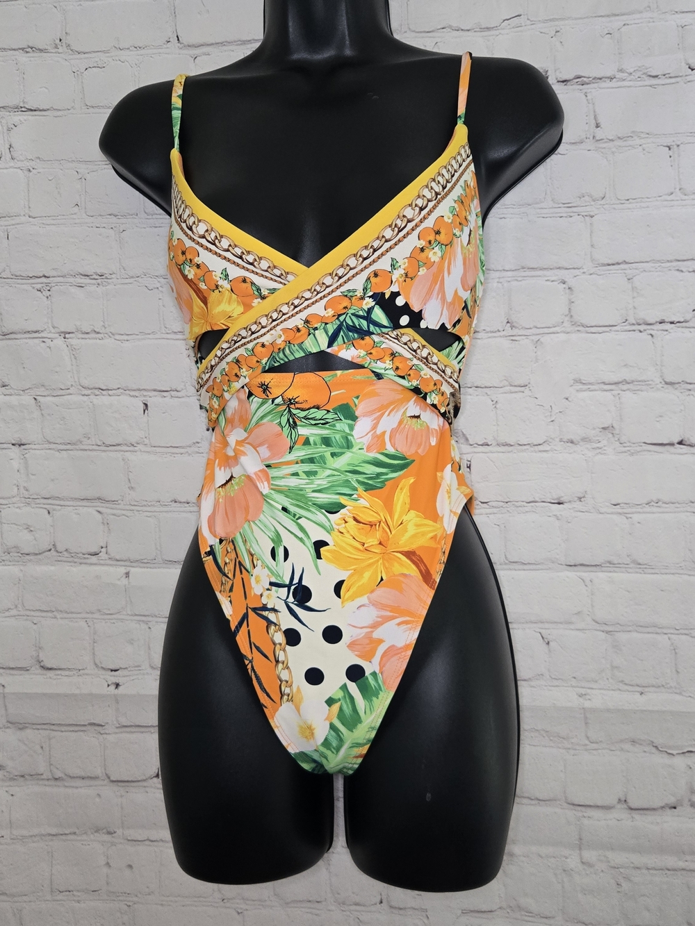 ASOS swim Resort River wrap top swimsuit size 4